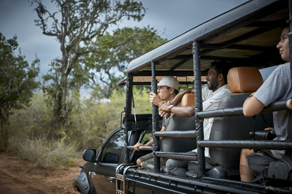 Wild Coast Lodge - Wild Coast Tented Lodge is adjacent to Yala National Park, renowned for its leopard population. This spectacular luxury tented camp is situated on a rugged, empty beach, overlooking the Indian Ocean. The unique design sees the man-made structures blending seamlessly into the surrounding landscape, thanks to the use of carefully selected natural materials. The use of arched fabric structures allows each of the 28 tents to take on the shape and color of the rocks and boulders that lay scattered nearby, whilst a clever layout in the shape of a leopard’s paw print alludes to the area’s most famous resident. The open-air bamboo-clad Ten Tuskers bar and Dining Pavilion – designed to mirror the boulders scattered across the golden beach beyond – wrap around the resort’s enormous free-form swimming pool. Guests can enjoy creative daily-changing menus of authentic Sri Lankan cuisine in the restaurant, as well as sundowner cocktails and picnics al fresco on the sand dunes, watching dusk settle over the Indian Ocean.